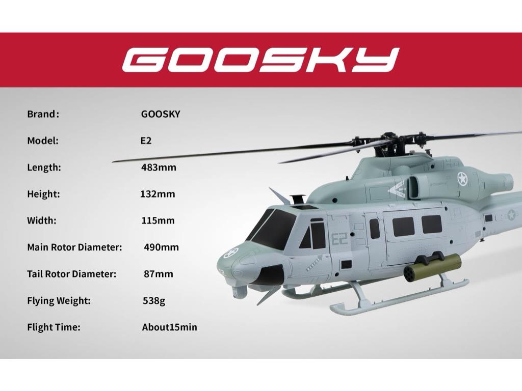 Goosky E2 UH-1Y Venom RTF Modus 2